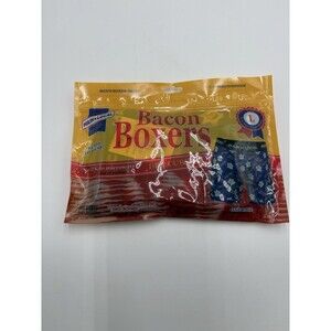 Bacon Theme Boxer Briefs Underwear Men's Size Large Funny Gift